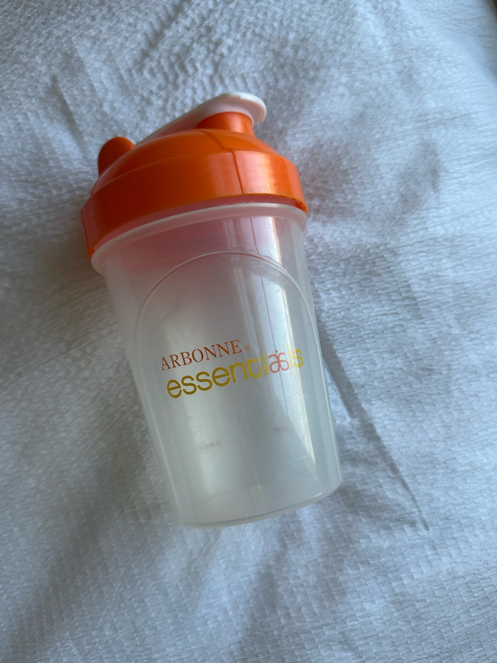 Arbonne Essentials Orange Water Shaker Bottle